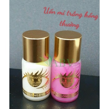 Uốn mi trắng - hồng