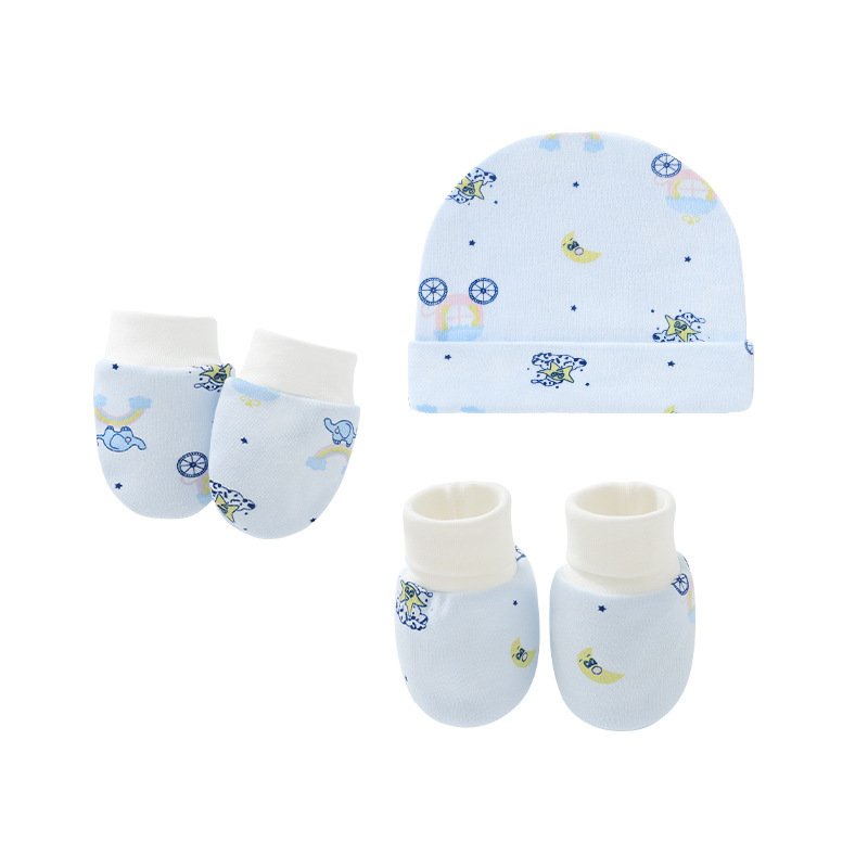 Set Đầy Đủ Mũ + Bao Tay + Bao Chân Hàng Đẹp Cho Bé Sơ Sinh