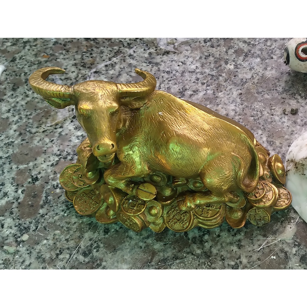 Khuôn Silicon Trâu vàng 17cm - khuôn con trâu