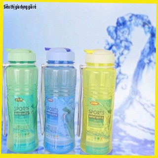 [SALE SỐC] Bình nước thể thao 500ml - 750ml - 1000ml tròn - 1000ml vuông Nhựa Song Long an toàn