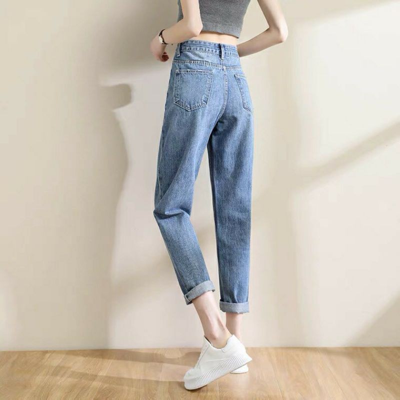 QUẦN BAGGY JEAN NỮ CẠP CAO