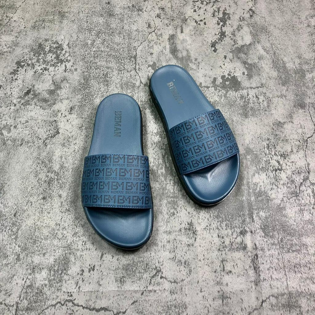 Dép nam quai ngang Beman DBM30,quai dép da sít cao cấp 2 lớp, đế cao su non nguyên khối