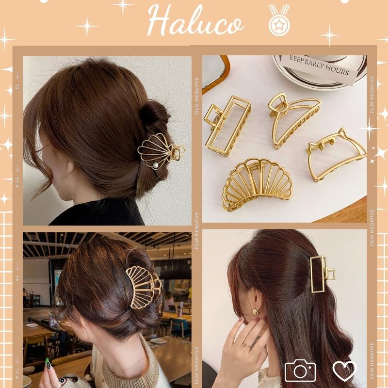 Kẹp tóc kim loại phong cách Hàn Quốc, Kẹp tóc càng cua xinh xắn cho nữ Haluco.accessories KT06