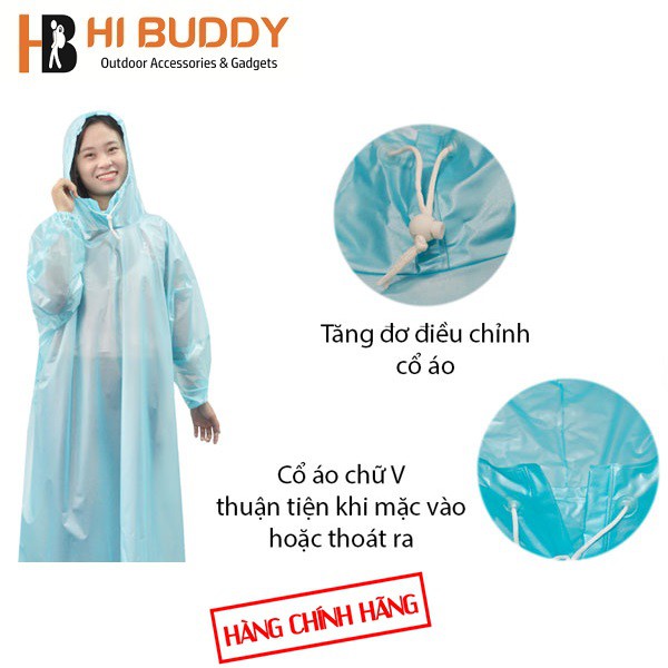 Áo Mưa RANDO Easy Trum APPC-10 -  Kích thước áo : 118 x 91 cm | Trùm Cực Nhanh, Bền Màu | Áo mưa thời trang | Hibuauto
