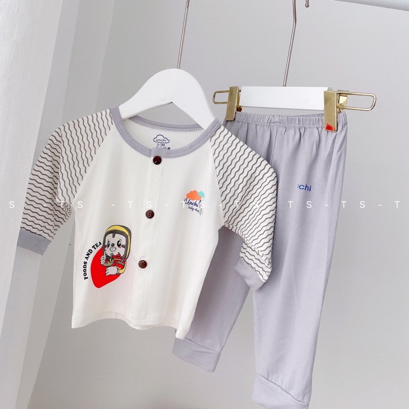 BỘ UNCHI DÀI TAY CÚC GIỮA SIÊU MỀM ĐẸP CHO BÉ