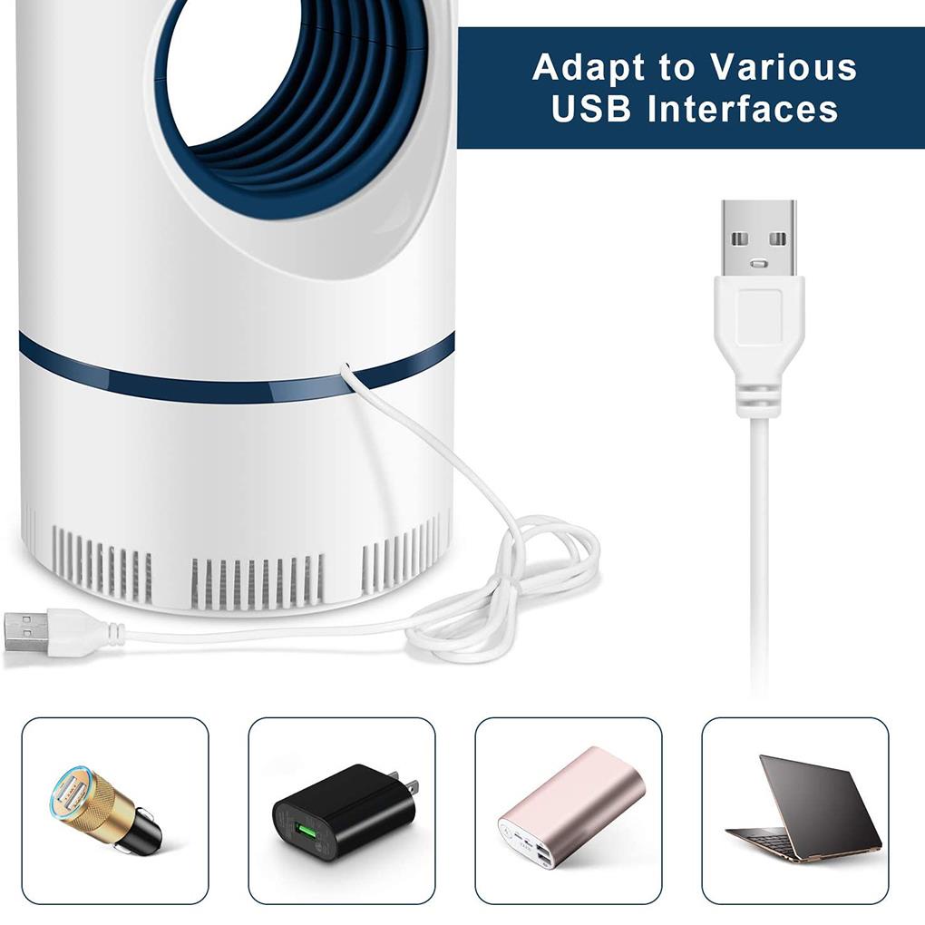 Đèn LED Bắt Muỗi/Côn Trùng Sạc USB Chất Lượng Cao