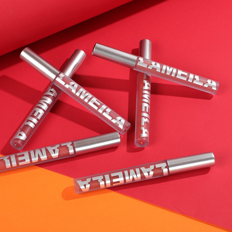 (Bán Buôn)Son Kem Bóng Nhung Mịn Tint Lì Lameila Velvet Lip Glaze-Son lameila Dưỡng Ẩm Chống Thấm Nước Son7