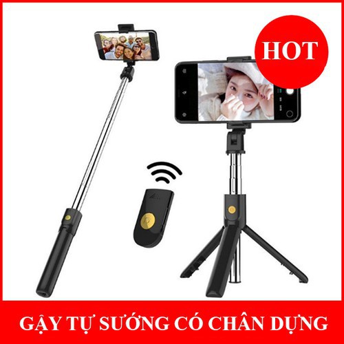 Gậy tự sướng bluetooth kiêm chân máy ảnh tripod K07 | BigBuy360 - bigbuy360.vn