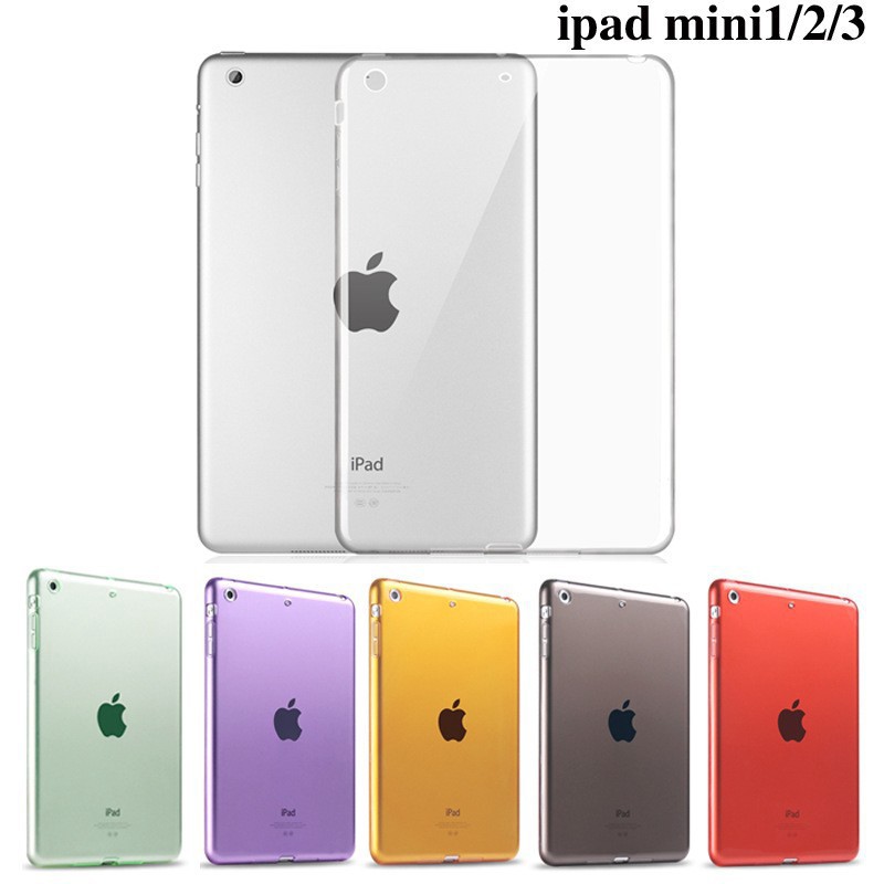 Casing Apple ipad mini 1/2/3 cover A1489 A1432 Soft TPU Rubber Back Skin Case