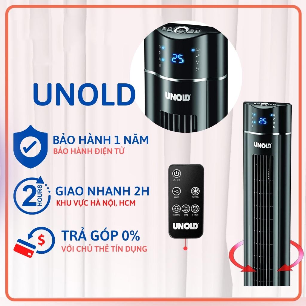 Quạt tháp Unold 86855 Skyline Quạt không cánh, ít tiếng ồn.