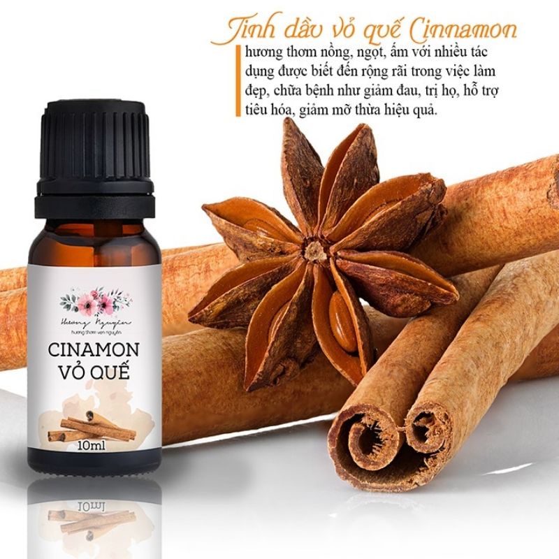 Tinh dầu quế Cinnamon Essential Oil, xuất sứ thiên nhiên không pha tạp chất, có giấy kiểm định COA