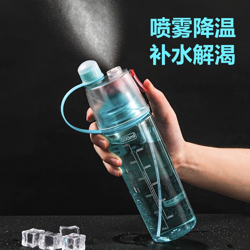 Bình Nước Nhựa Có Nắp Đậy Giữ Ẩm Mùa Hè Sáng Tạo