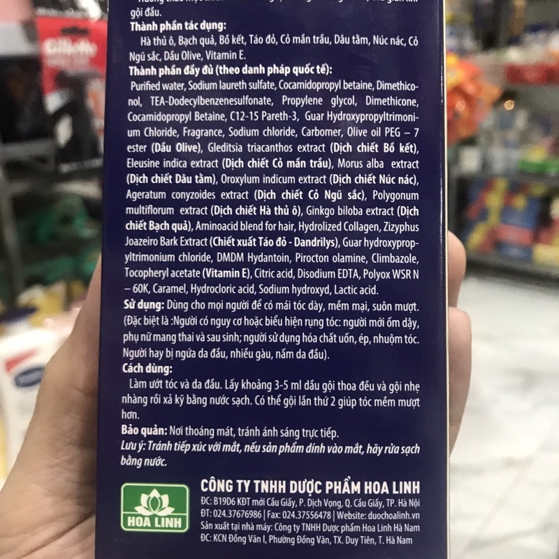 Dầu gội Dược liệu Nguyên Xuân Sạch Gàu 200ml