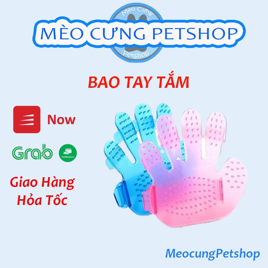 Bao tay tắm cho chó, mèo, thú cưng