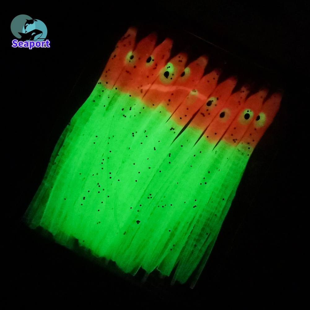 Set 10 Mồi Giả Dạ Quang Thu Hút Câu Cá Hiệu Quả 2.3inch