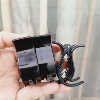 Combo 6 Kẹp tóc 3 răng đen bóng
