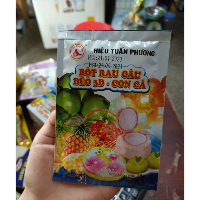 Hộp 12 Gói Bột Rau Câu Hiệu Tuấn Phương