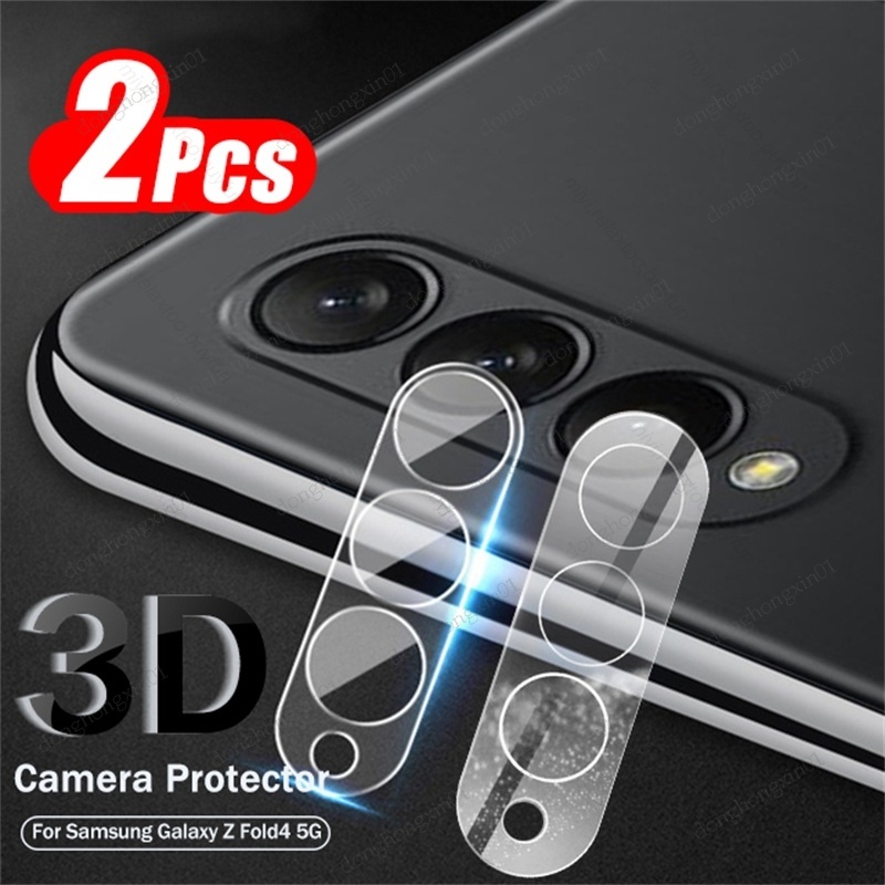 Set 2 Kính Cường Lực Cong 3D HD Trong Suốt Bảo Vệ Camera Cho Samsung Galaxy Z Fold4 Fold 4 Fold