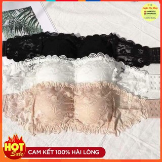[LẺ GIÁ SỈ] Áo bra ren không dây hoa đào