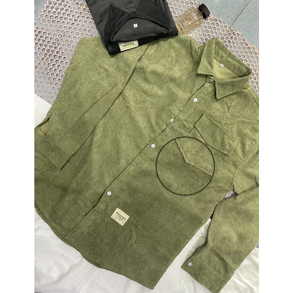 Áo Sơmi Nhung Kupi form rộng/Nam Nữ Unisex ZooZoo.ulzzang