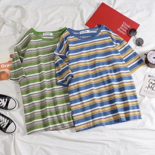Áo phông unisex kẻ sọc