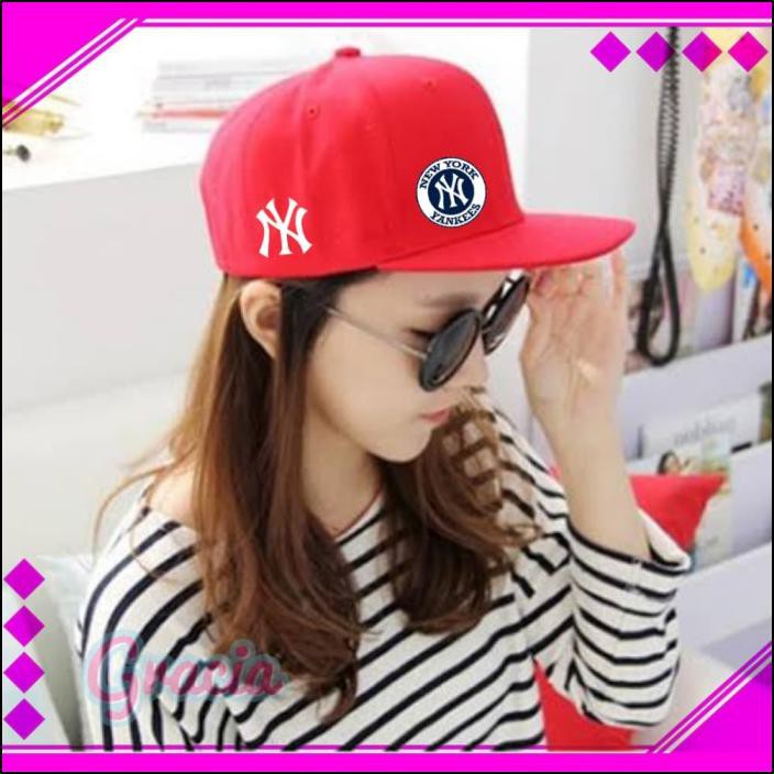 Mới Mũ Lưỡi Trai Thêu Chữ New York Yankees Thời Trang Unisex Ky2