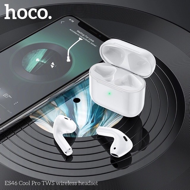 ✅CHÍNH HÃNG ✅Tai nghe True Wireless mini Hoco ES46 TWS Cool Pro V5.0,Định vị Tai nghe Popup,Đổi tên Cảm ứng Pin 250mAh