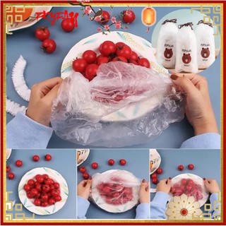 Màng bọc thực phẩm PE an toàn co bọc đồ ăn có chun [ LOẠI MỚI ] co giãn tái sử dụng Gấu Brown