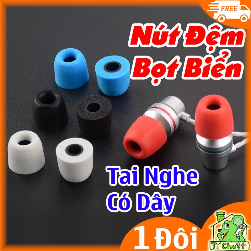 Nút đệm Tai nghe Bọt Biển Memory Foam Tip inear Lõi 2.5mm/ 4mm/ 4.5mm/ 5mm Chỉ Dành Cho Tai Nghe Có Dây.