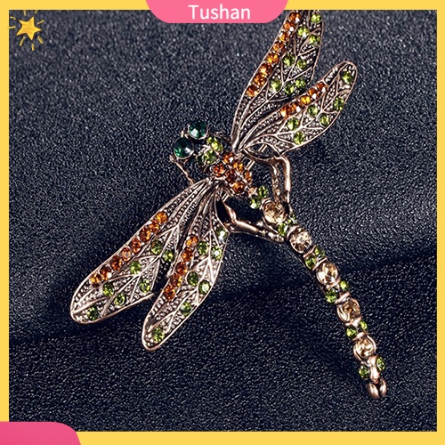 Ghim Cài Áo Hình Chuồn Chuồn Đính Đá Thời Trang Cho Nữ