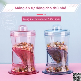 Bộ đổ hạt/chén ăn tự động trong suốt Boer cho hamster