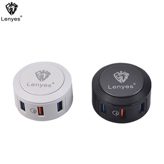 Bộ Sạc Nhanh Type-C Lenyes LCH3U-3 cổng USB