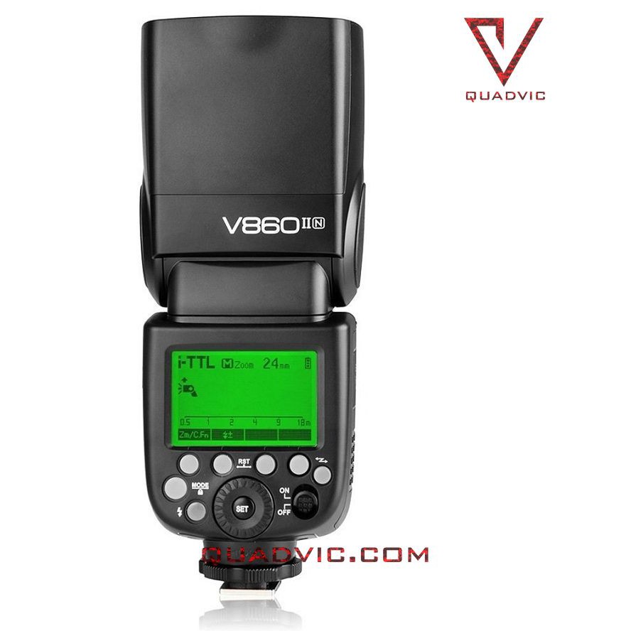 Đèn Flash Godox V860II TTL HSS 1/8000s For Nikon/ Canon/ Sony/ Fujjifilm V860 ii N00437 QUADVIC.COM