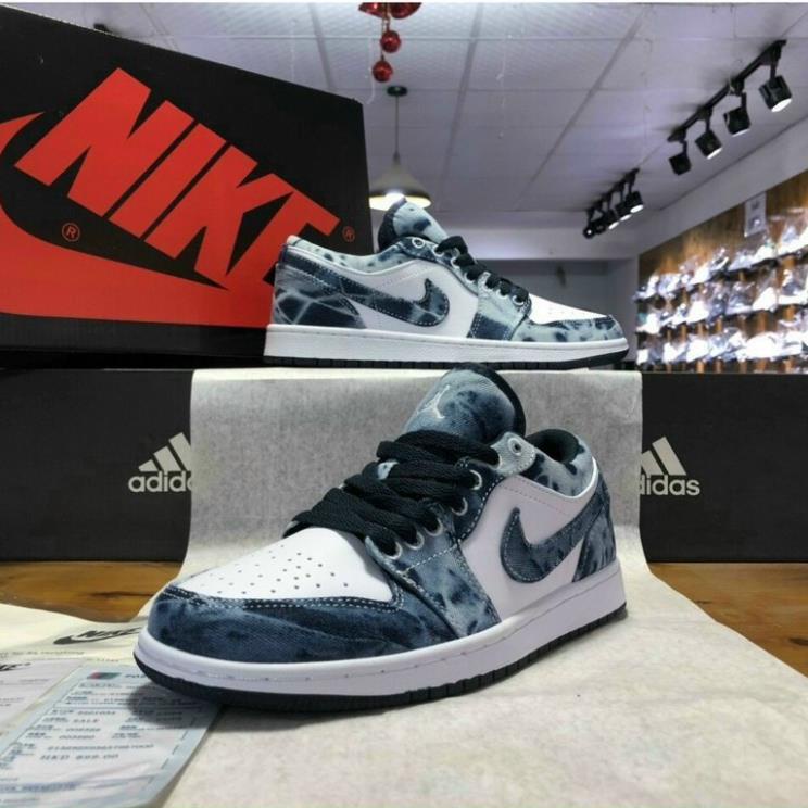 [MIỄN PHÍ SHIP] Giầy Thể Thao Air Jordan Low denim jeans màu xanh da bò | BigBuy360 - bigbuy360.vn