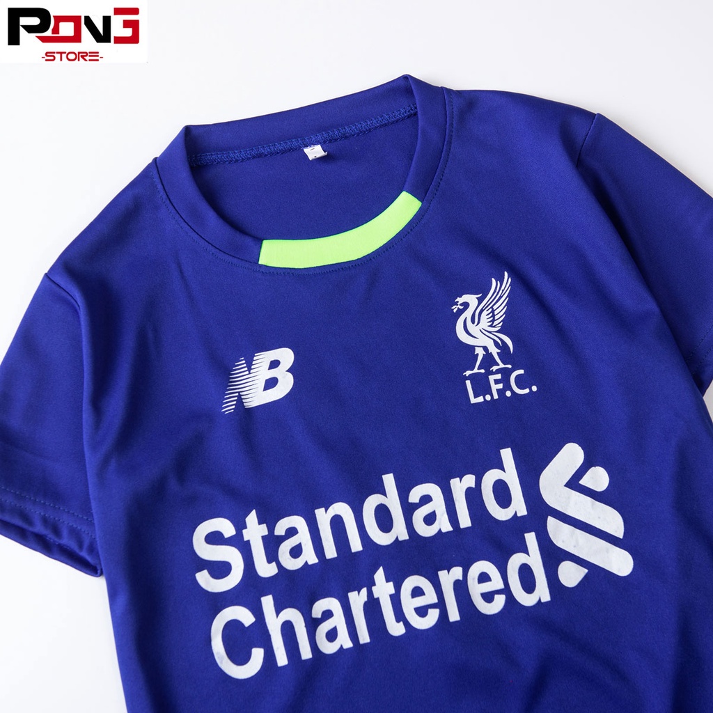Bộ quần áo bóng đá trẻ em nam,nữ CLB Liverpool chất thun lạnh  cho các bé từ 2 đến 15 tuổi  của Pong__store