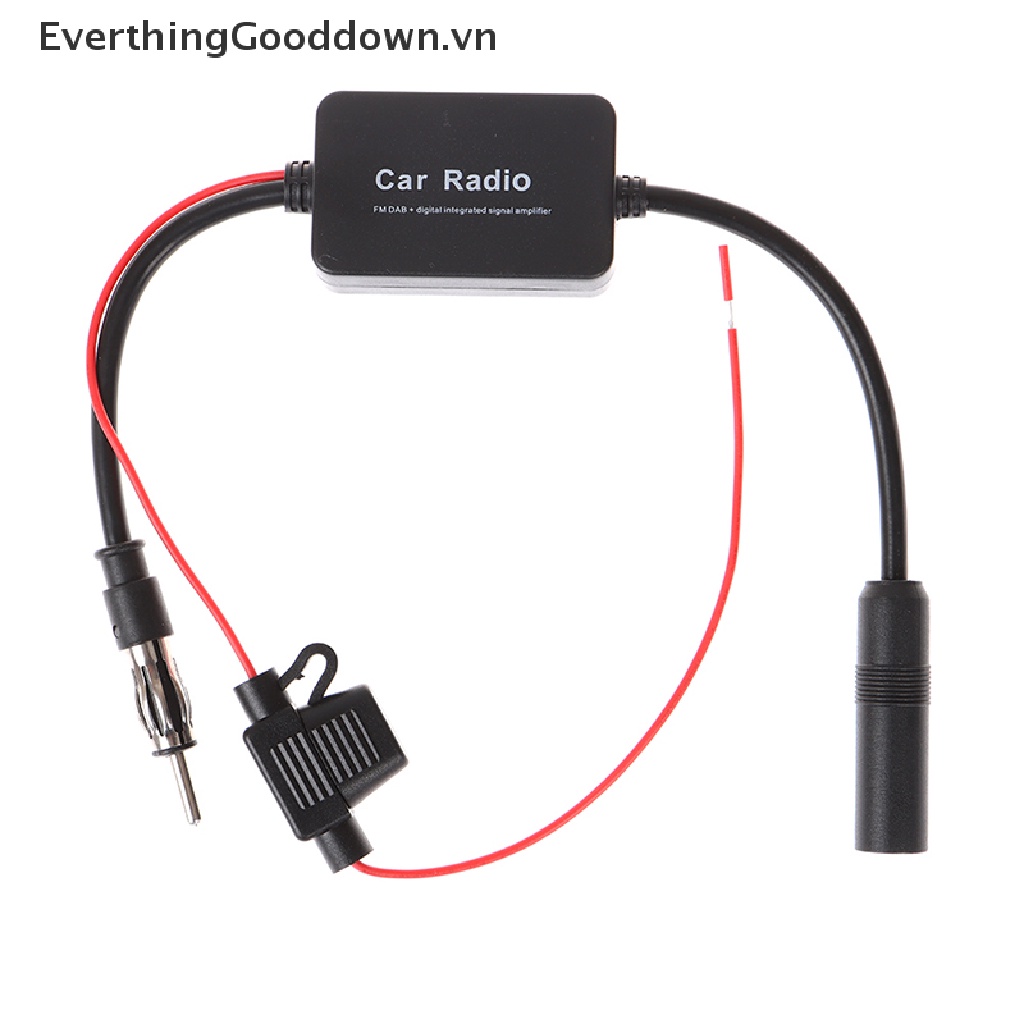 Everthinggooddown Ăng Ten Khuếch Đại Tín Hiệu FM &amp; AM Cho Xe Hơi