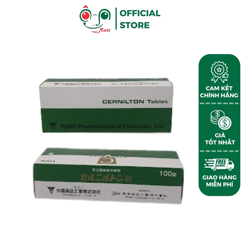 Viên u.ống tr.i, v,iêntiền,luyệt-t.uyến FUSO 100v Cernilton Tablet 100tabs