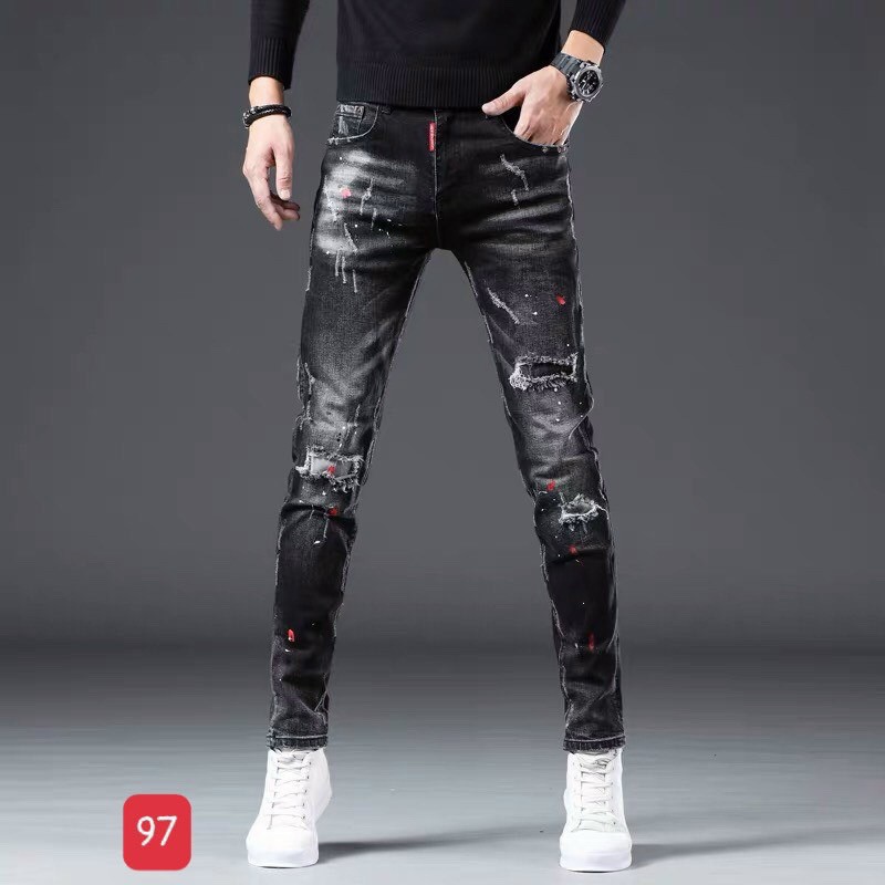Quần Jean Nam Màu Xám Rách 🔵 𝐅𝐑𝐄𝐄 𝐒𝐇𝐈𝐏 🔵 Quần Nam Đẹp Co Giãn Hàng Quảng Châu Hpfashion - Qjnhp076 | BigBuy360 - bigbuy360.vn