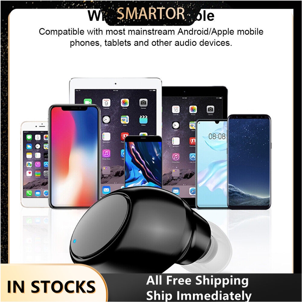 Tai Nghe Nhét Tai X6 Mini Bluetooth 5.0 Không Dây Âm Thanh Stereo Sống Động Cho Tất Cả Điện Thoại