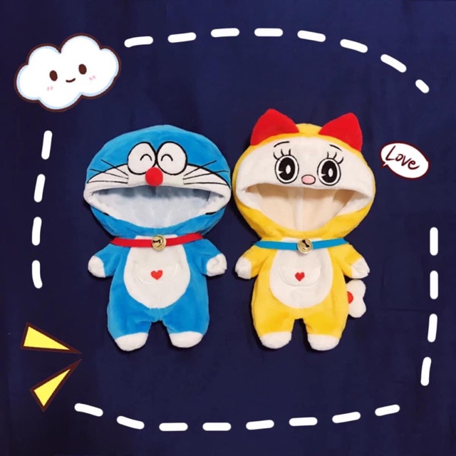 Outfit Doremon, Doremi cho doll 20cm