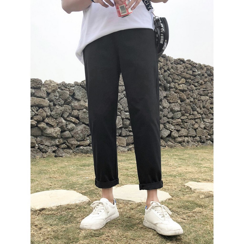 Quần Baggy Nam Nữ KAKI Ống Suông Unisex - Kiểu quần kaki đen và be tan Unika QD05