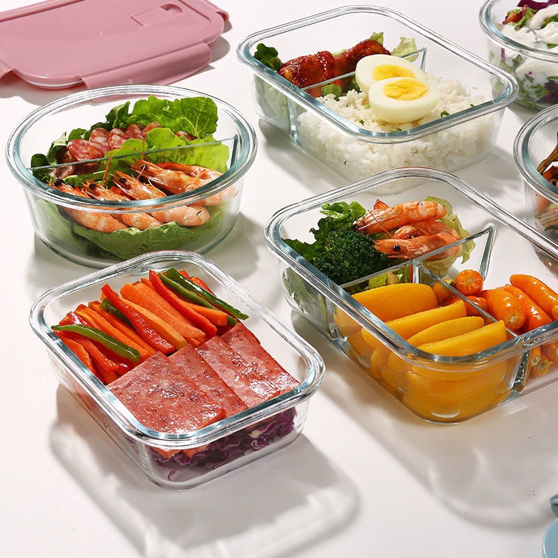 ❤️Free Ship❤️ Hộp cơm thủy tinh 1,2,3 ngăn Dung tích từ 320-1000ml Cao Cấp giữ nhiệt chia ngăn văn phòng - Q031A | BigBuy360 - bigbuy360.vn