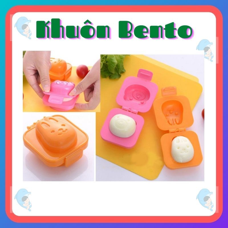 Khuôn Bento Làm Cơm, Trứng, Đậu Hũ Non Cho Bé Ăn Dặm Kiểu Nhật Hoặc BLW Giúp Bé Thích Ăn Dặm Hơn