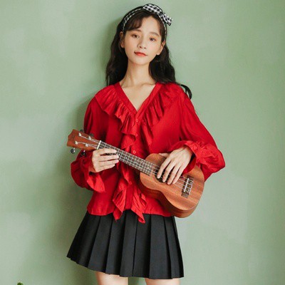 ÁO SƠ MI BÁNH BÈO- HOTTREND HÀN QUỐC- HÀNG MẮC CHẤT LƯỢNG-QUYNH.JOLIE