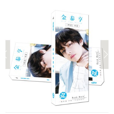 Bookmark V BTS nhóm nhạc idol đánh dấu trang in hình đẹp