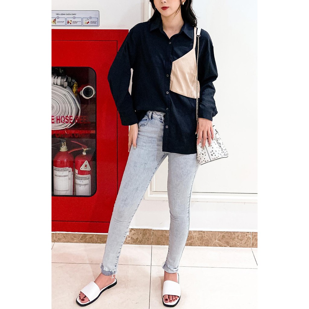 Quần Jean Skinny Xước Dọc QSA0025 - 20Again | BigBuy360 - bigbuy360.vn