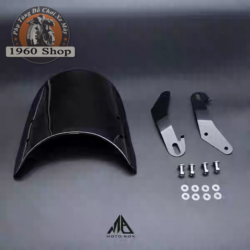 Kính chắn gió fairing nhựa ABS siêu bền đủ tai bắt đi kèm chuyên độ classic Cafe Racer Tracker CG125 SU GN125 CD 67 WIN