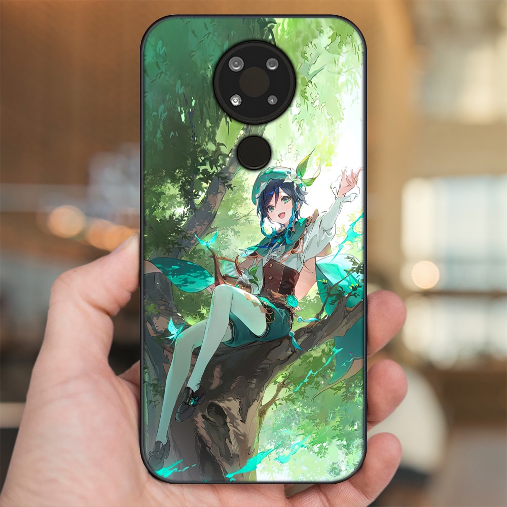 Ốp lưng Nokia 3.4 viền đen in hình Venti Genshin Impact