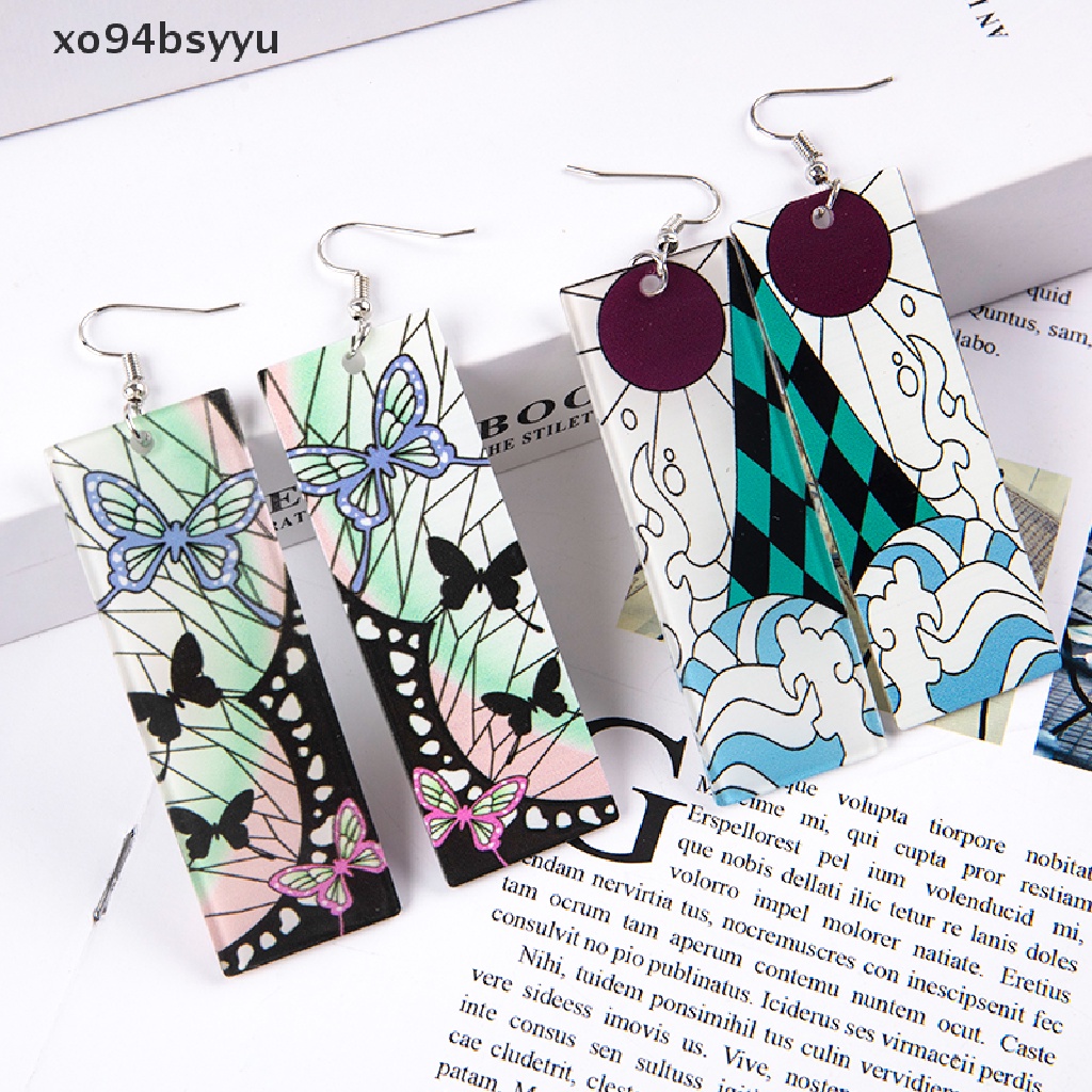 Khuyên Tai Dáng Tròn xo94bsyyu Bằng Acrylic Phong Cách Anime Cho Nữ