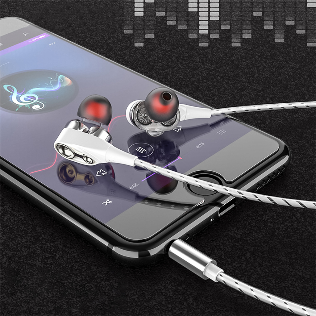 1 Bộ Tai Nghe Nhét Tai Có Dây Điều Chỉnh Được Cho Điện Thoại Thông Minh | BigBuy360 - bigbuy360.vn